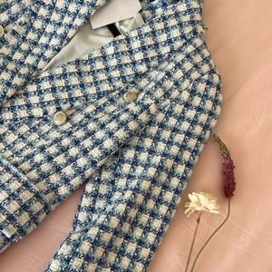 NEW Aqua Cut-Away Tweed Blazer Size XS